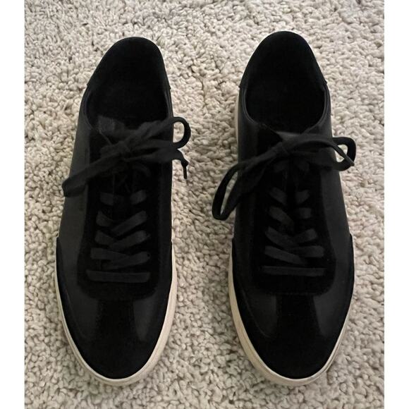 Clae Los Angeles Black Lace Up Sneakers Size 6.5 - Picture 1 of 9